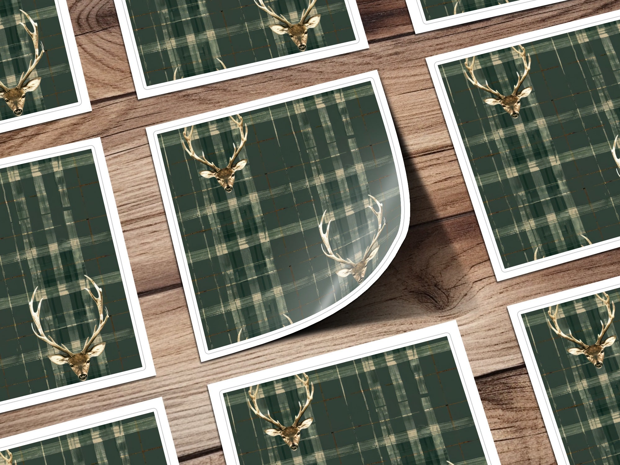 Seamless Hunting Pattern Dark Green Mens Winter Seamless Pattern - Moore and Mountain