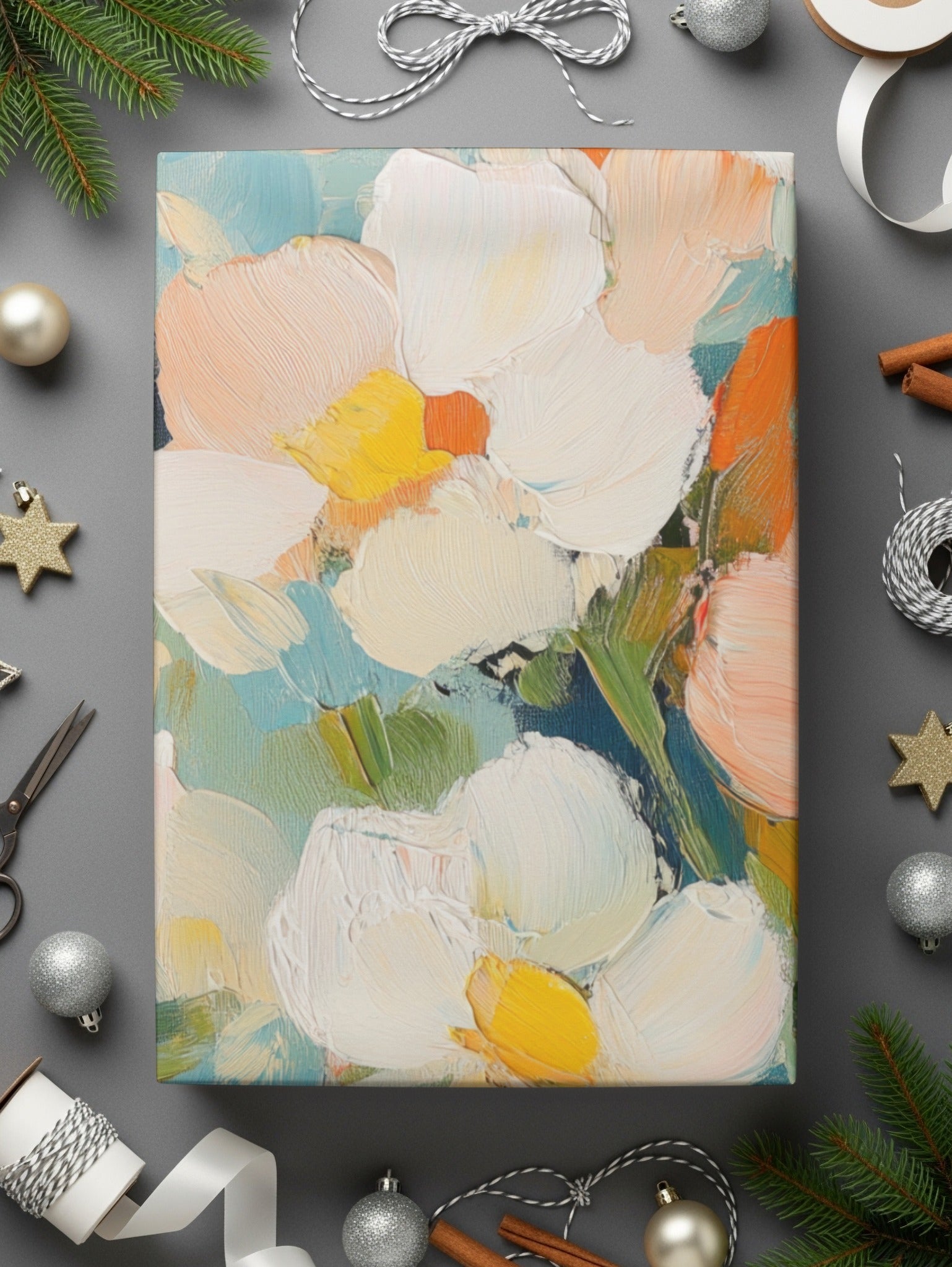 Seamless Impressionistic Blooming Floral Fine Art Pattern - Moore and Mountain