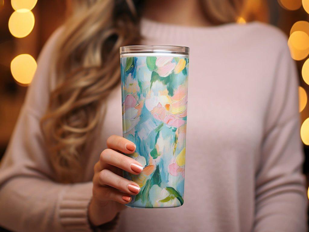 Seamless Impressionistic Floral Acrylic Fine Art Digital - Moore and Mountain