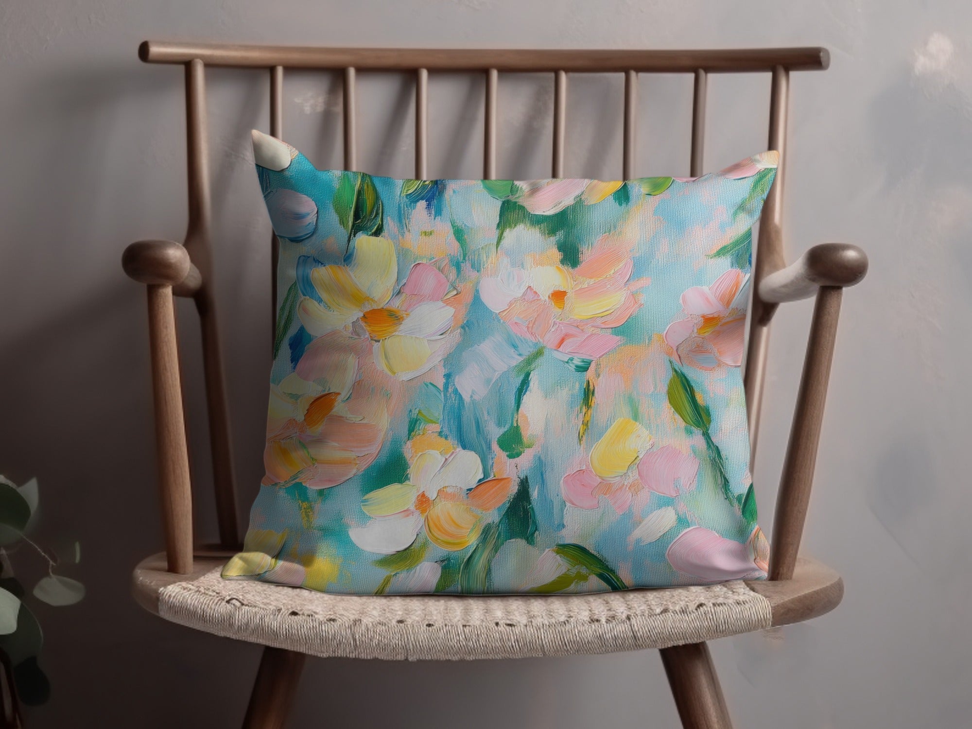 Seamless Impressionistic Floral Acrylic Fine Art Digital - Moore and Mountain