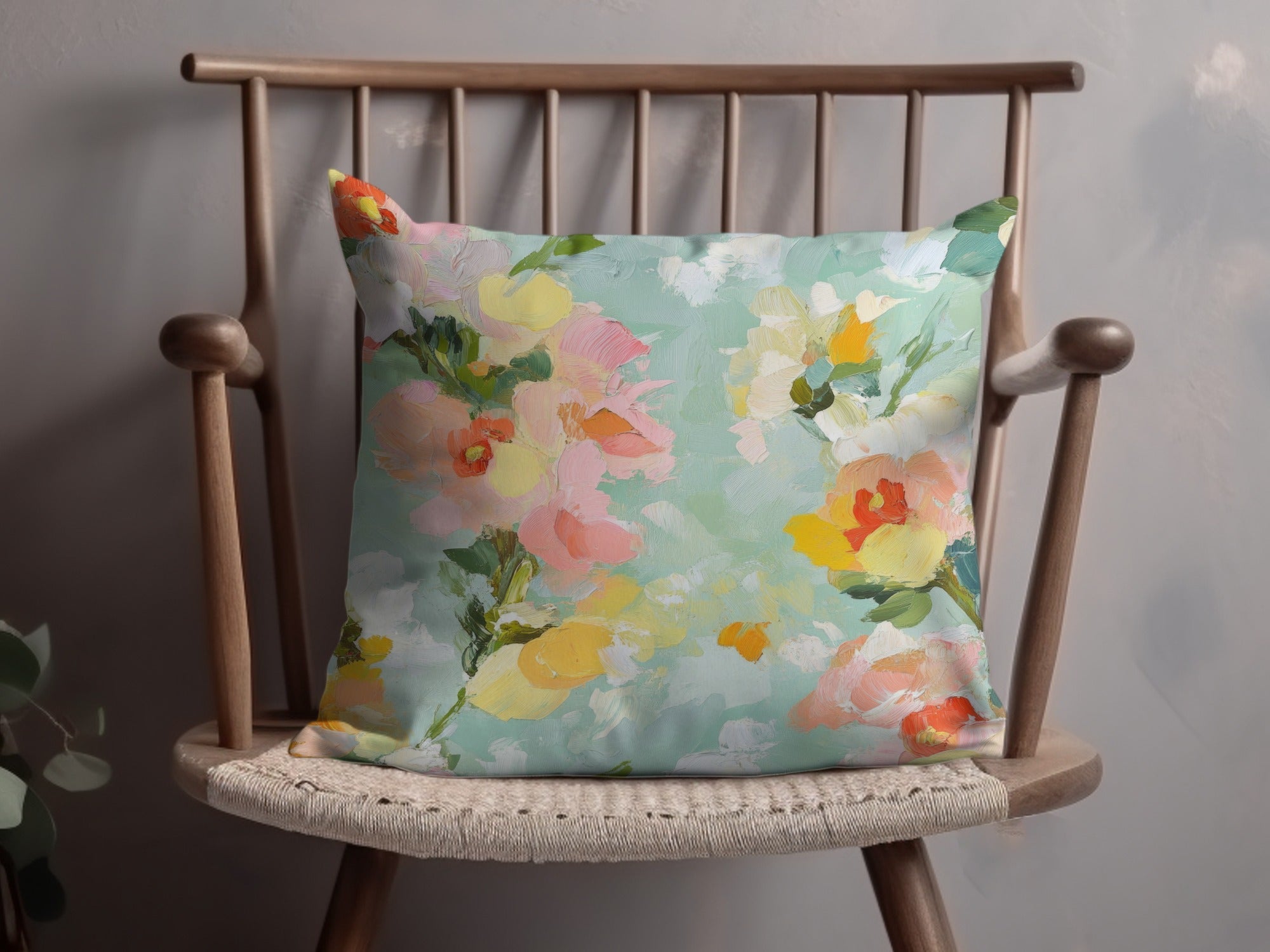 Seamless Impressionistic Floral Art Print Soft Hues Digital - Moore and Mountain