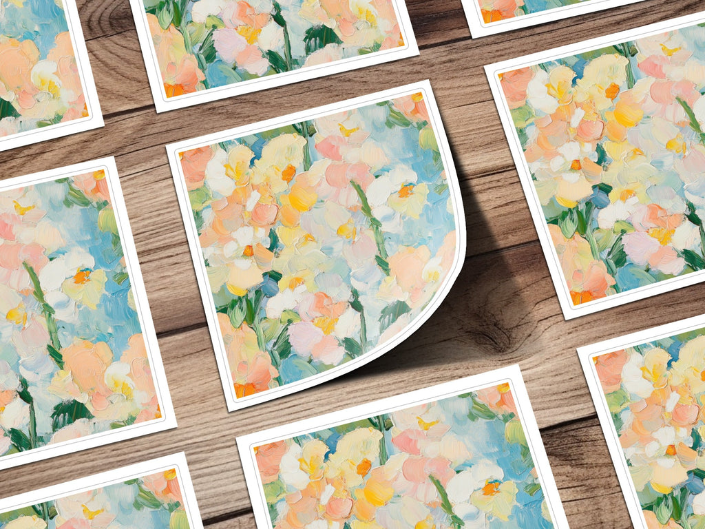 Seamless Impressionistic Floral Art Wall Decor Home Interior - Moore and Mountain