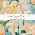 Seamless Impressionistic Floral Art Wall Decor Home Interior - Moore and Mountain