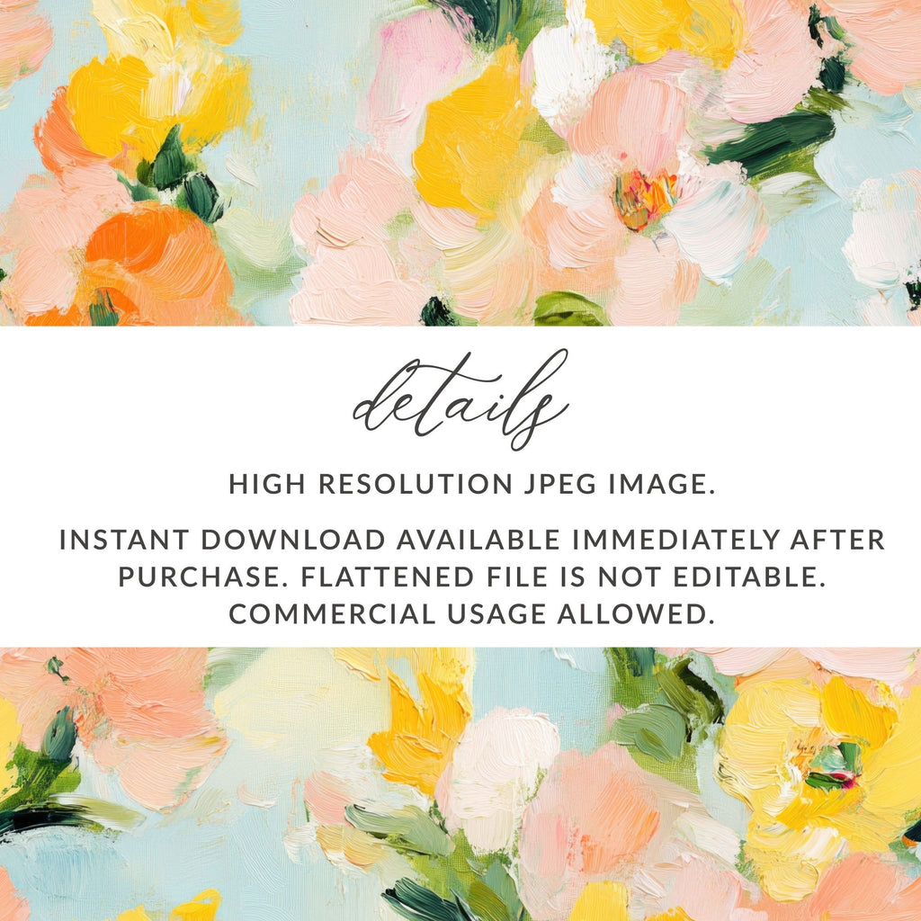 Seamless Impressionistic Floral Delight Texture Fine Art - Moore and Mountain