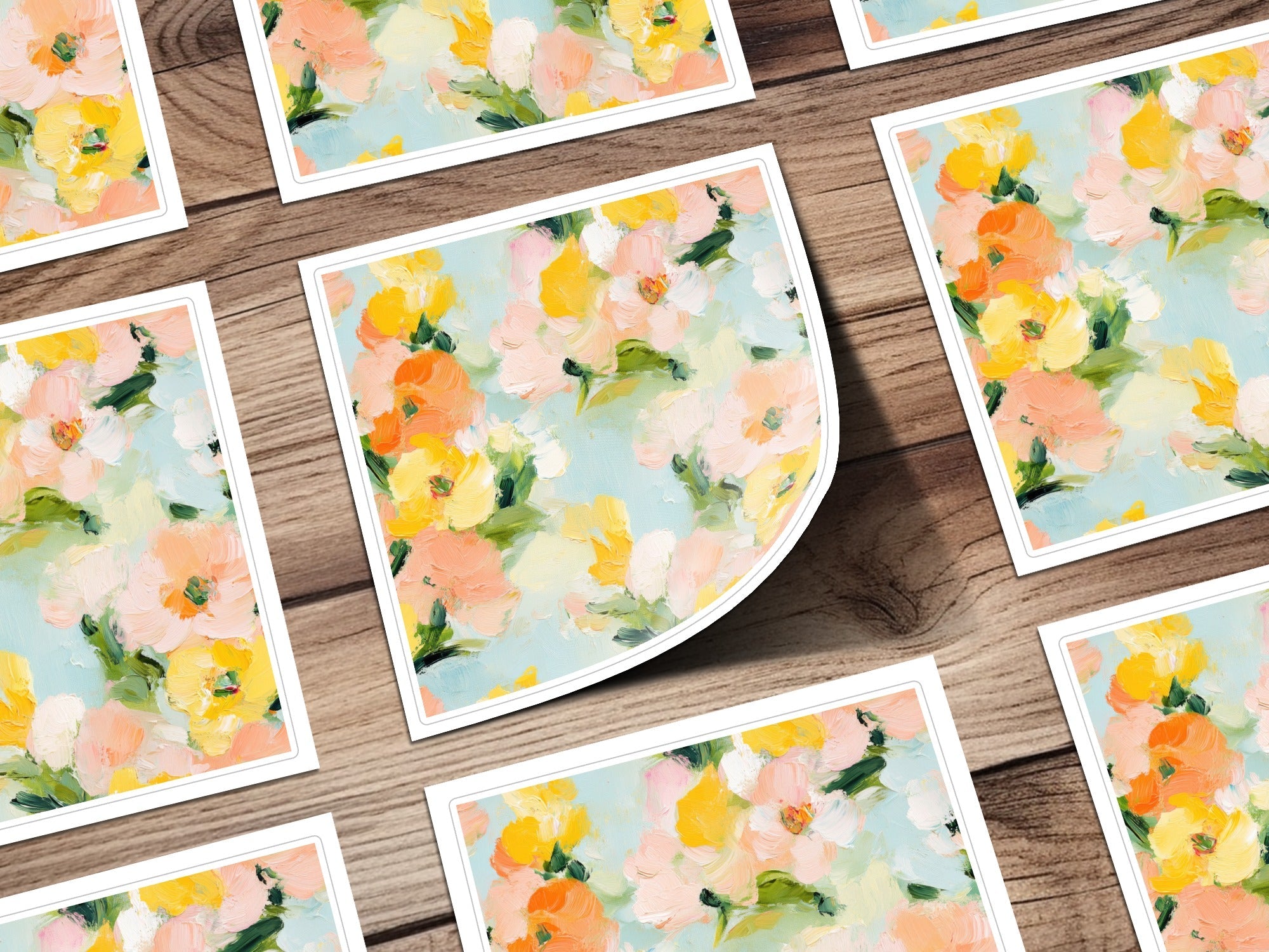 Seamless Impressionistic Floral Delight Texture Fine Art - Moore and Mountain