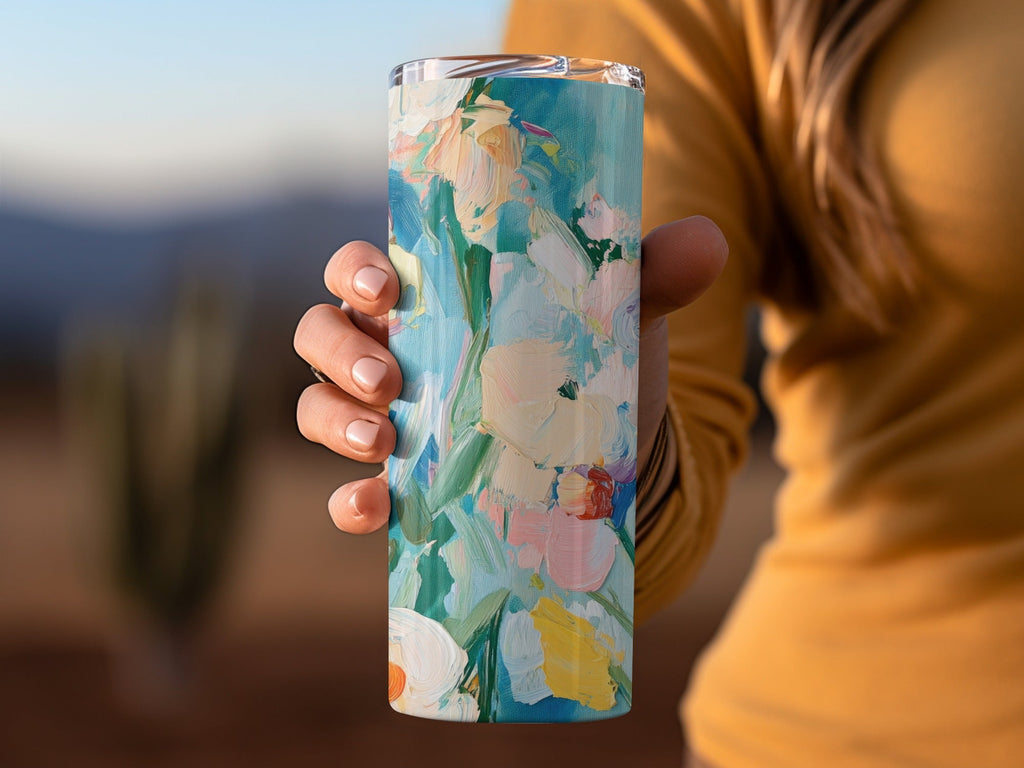 Seamless Impressionistic Floral Design Background Digital - Moore and Mountain