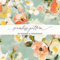 Seamless Impressionistic Floral Design Digital - Moore and Mountain