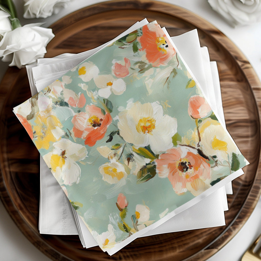 Seamless Impressionistic Floral Design Digital - Moore and Mountain