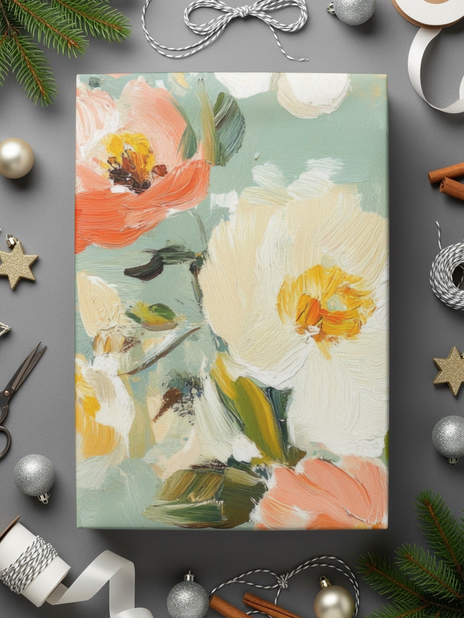 Seamless Impressionistic Floral Design Digital - Moore and Mountain