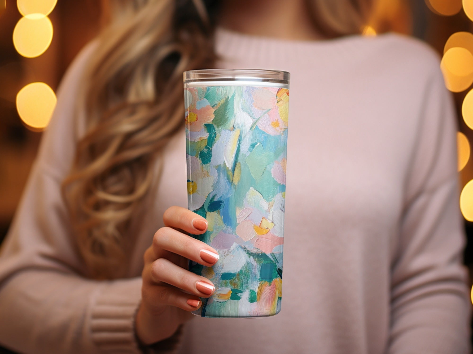 Seamless Impressionistic Floral Design Gentle Colors Digital - Moore and Mountain