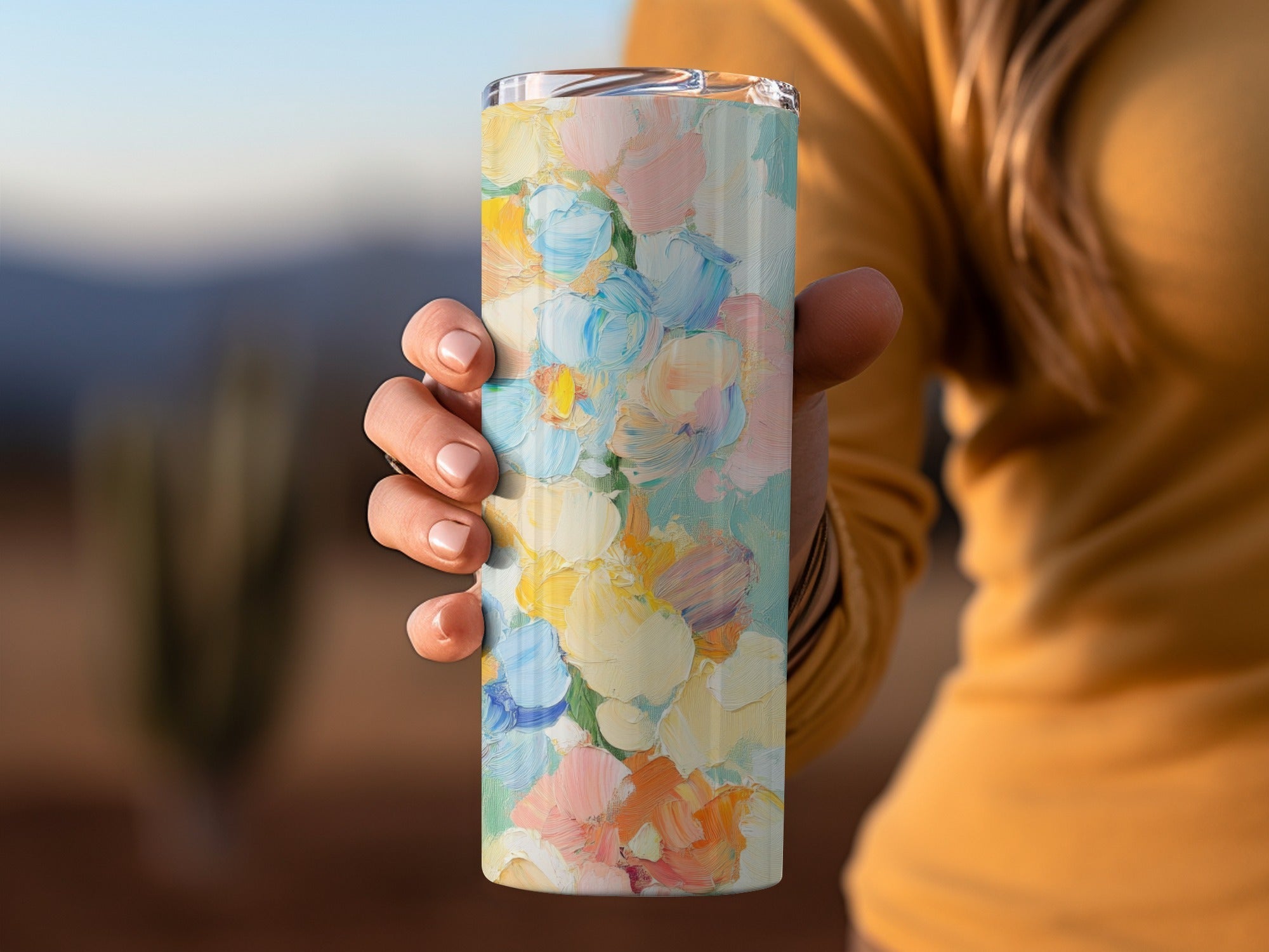 Seamless Impressionistic Floral Pastel Tone Acrylic Fine Art - Moore and Mountain