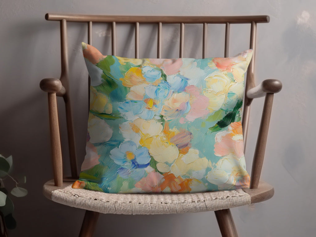 Seamless Impressionistic Floral Pastel Tone Acrylic Fine Art - Moore and Mountain