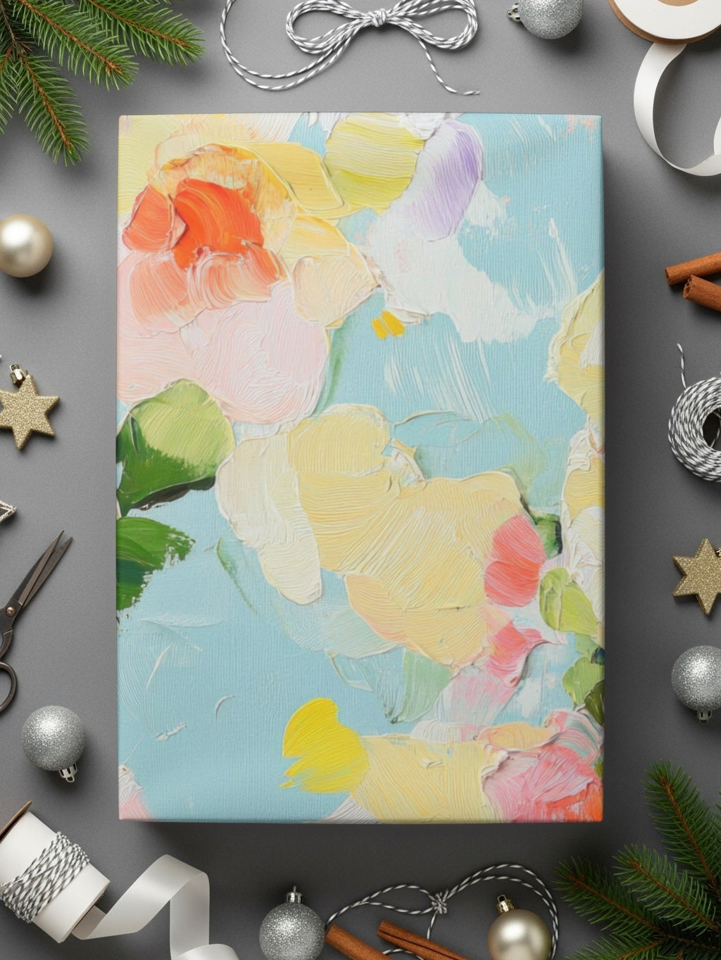 Seamless Impressionistic Painted Floral Design Digital - Moore and Mountain