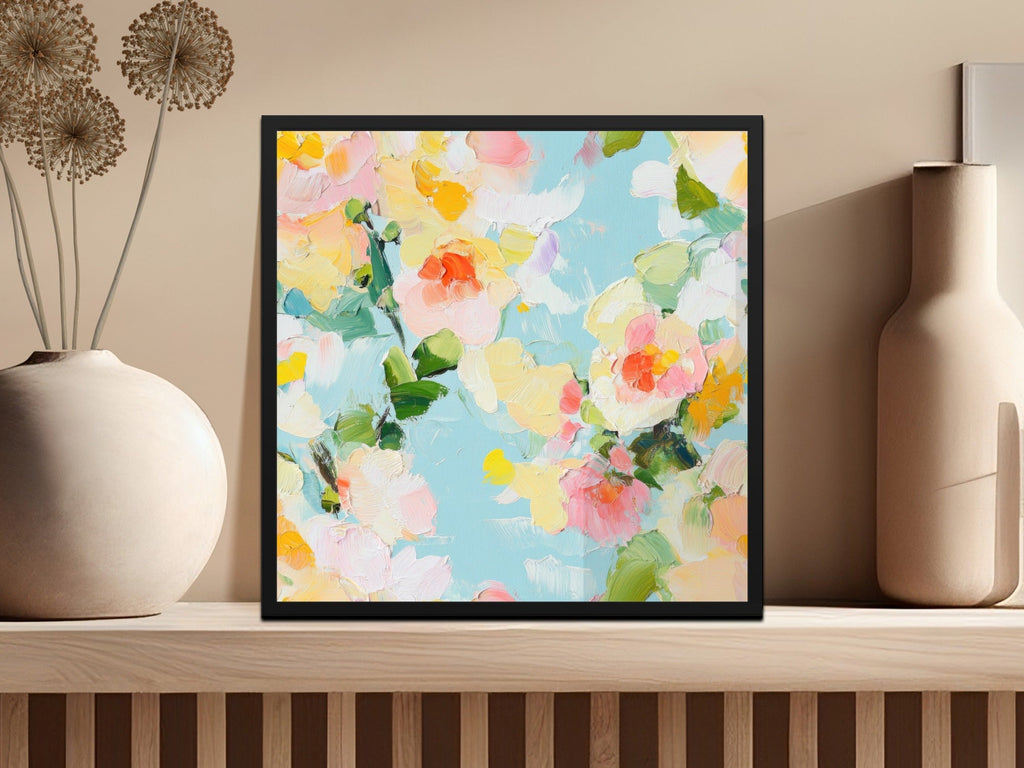 Seamless Impressionistic Painted Floral Design Digital - Moore and Mountain