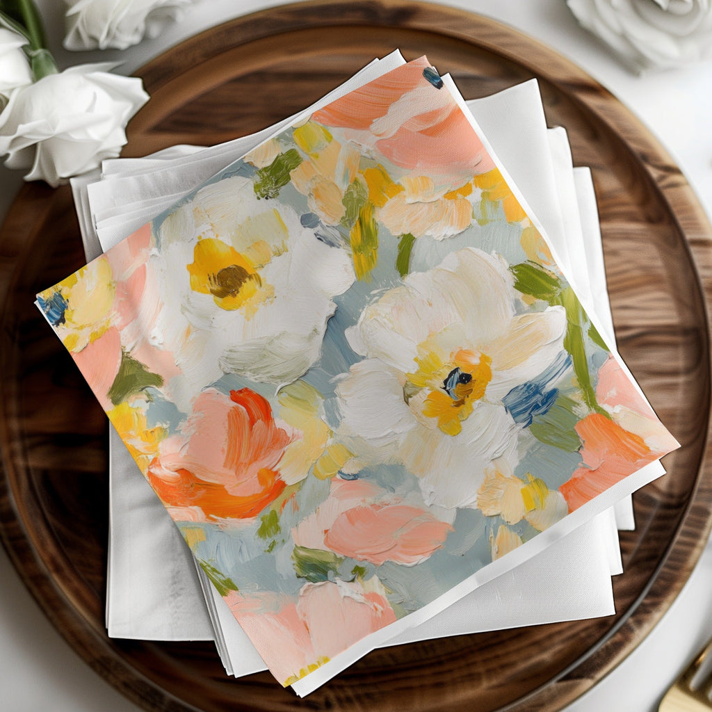 Seamless Impressionistic Painted Floral Pattern Design - Moore and Mountain