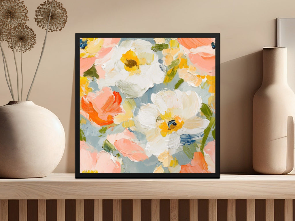 Seamless Impressionistic Painted Floral Pattern Design - Moore and Mountain