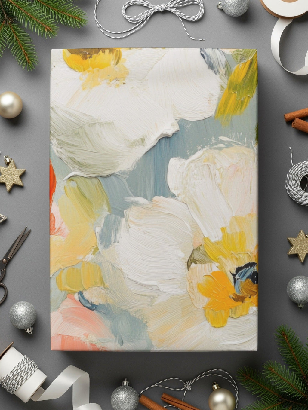 Seamless Impressionistic Painted Floral Pattern Design - Moore and Mountain