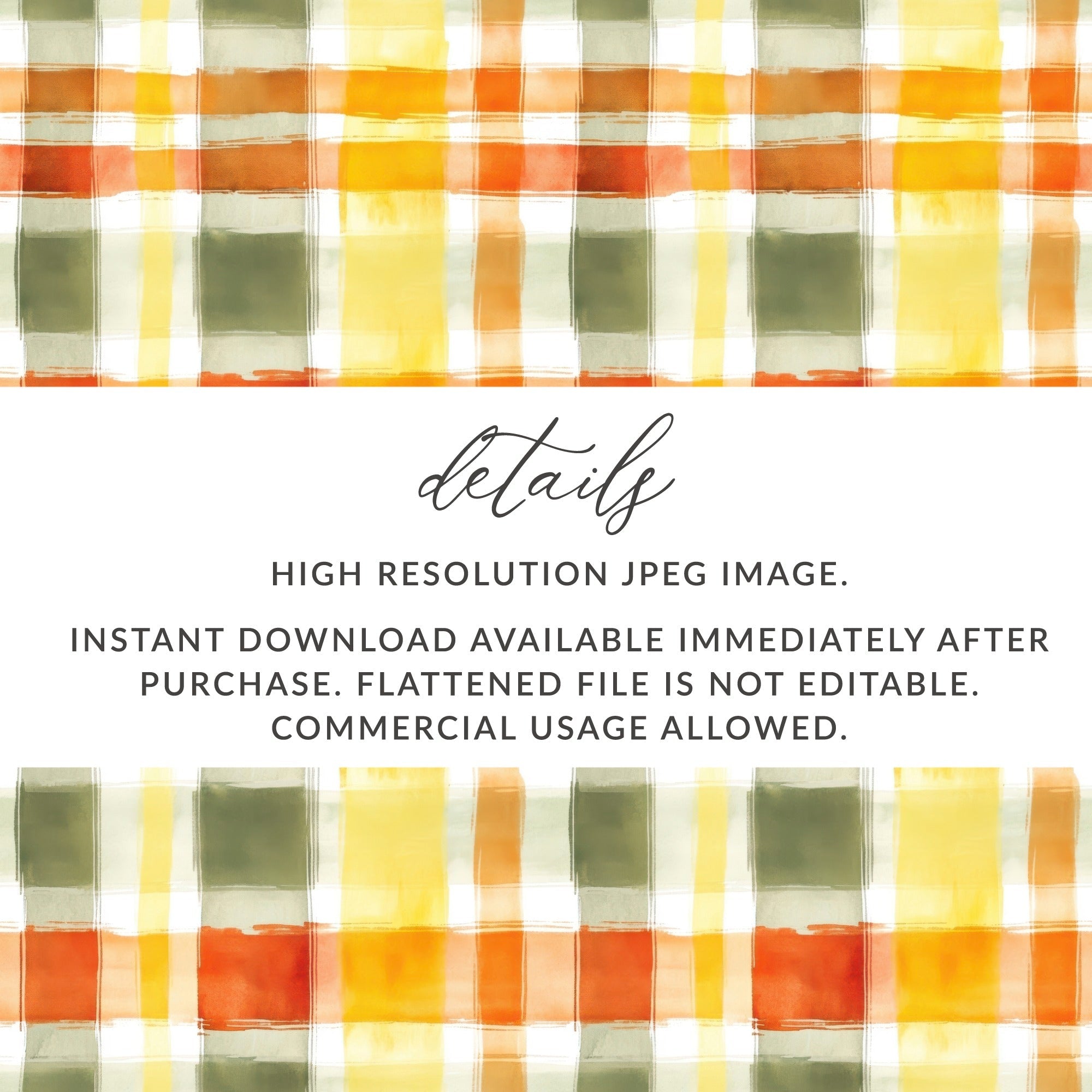 Seamless Rustic Autumn Plaid Pattern In Warm Hues Digital - Moore and Mountain