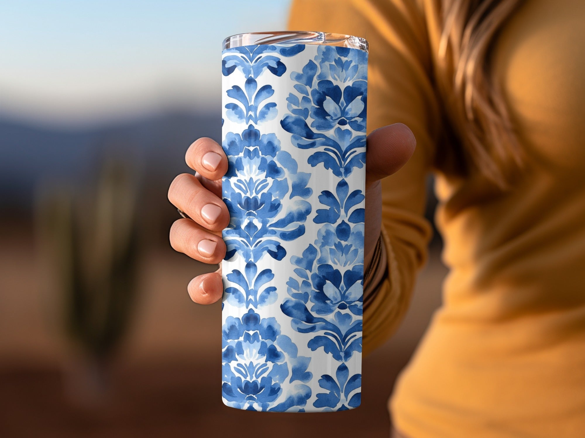 Shibori Blue Seamless Watercolor Geometric Pattern, Indigo Ink Digital Paper, Modern Scrapbook Paper, Textile Design, Digital Download - Moore and Mountain