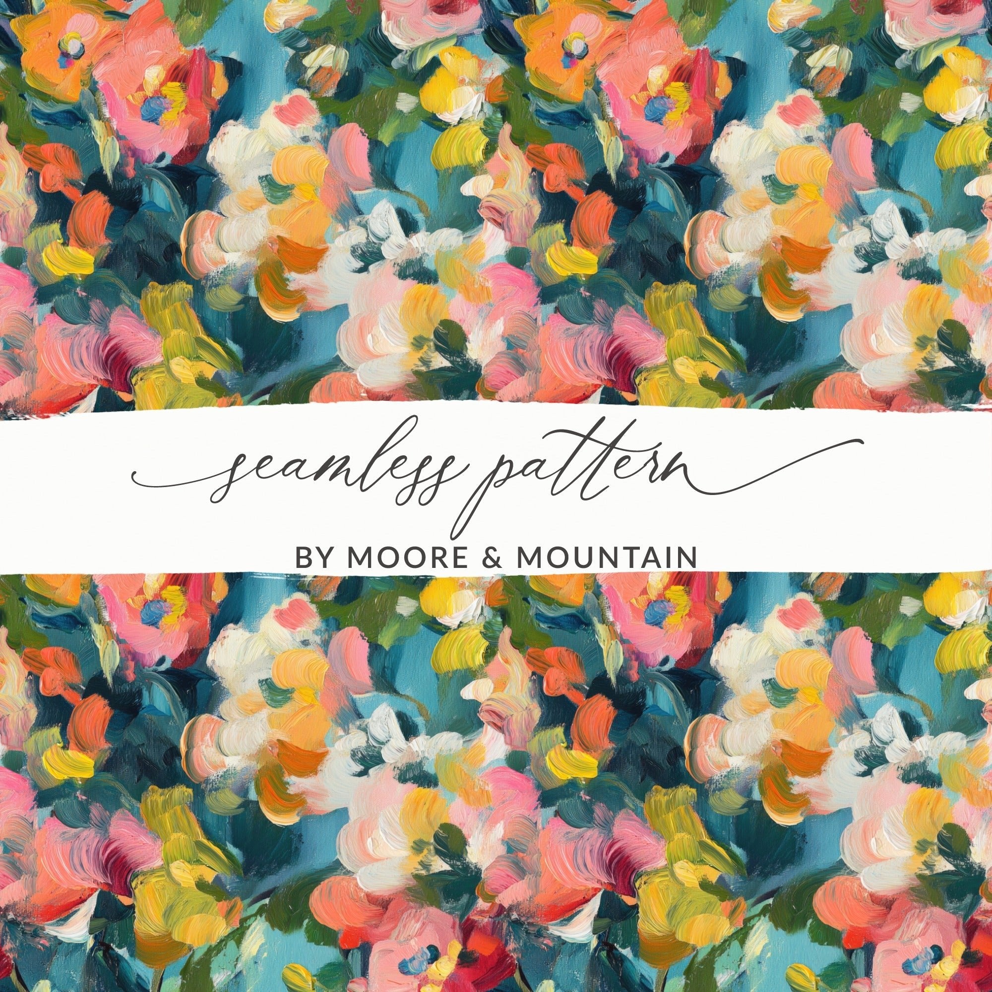 Spring Acrylic Floral Impressionism Digital - Moore and Mountain