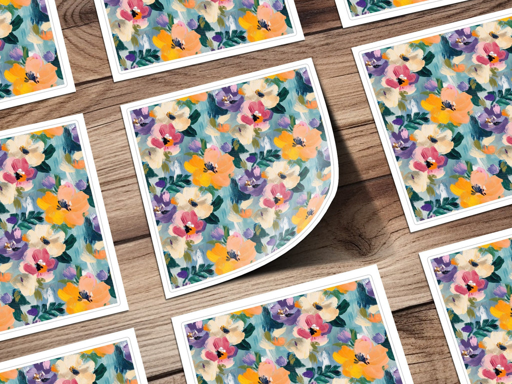 Spring Acrylic Floral Impressionistic Style Painting Digital - Moore and Mountain