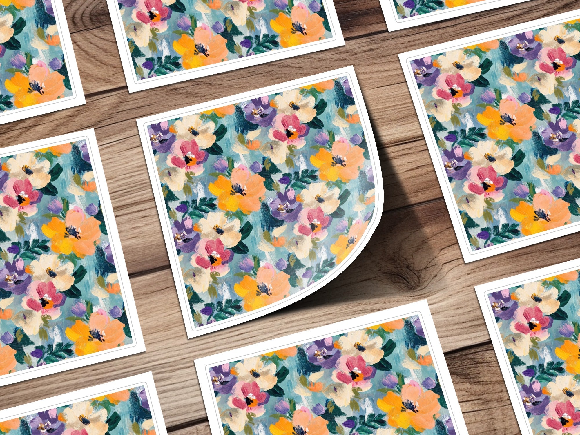 Spring Acrylic Floral Impressionistic Style Painting Digital - Moore and Mountain