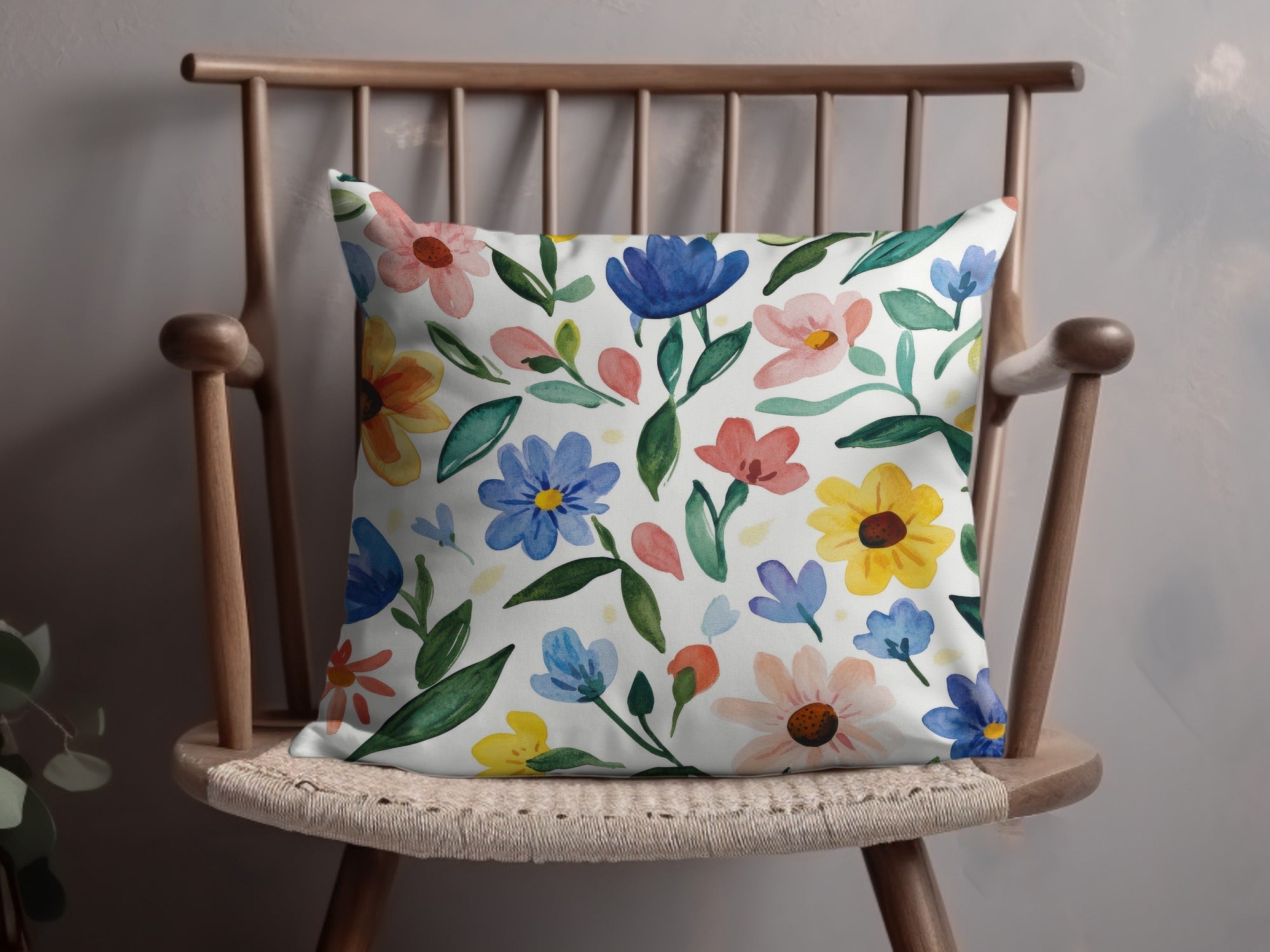 Spring Cute Watercolor Floral Field Seamless Pattern, Cute Painterly Summery Cutesy Floral - Moore and Mountain