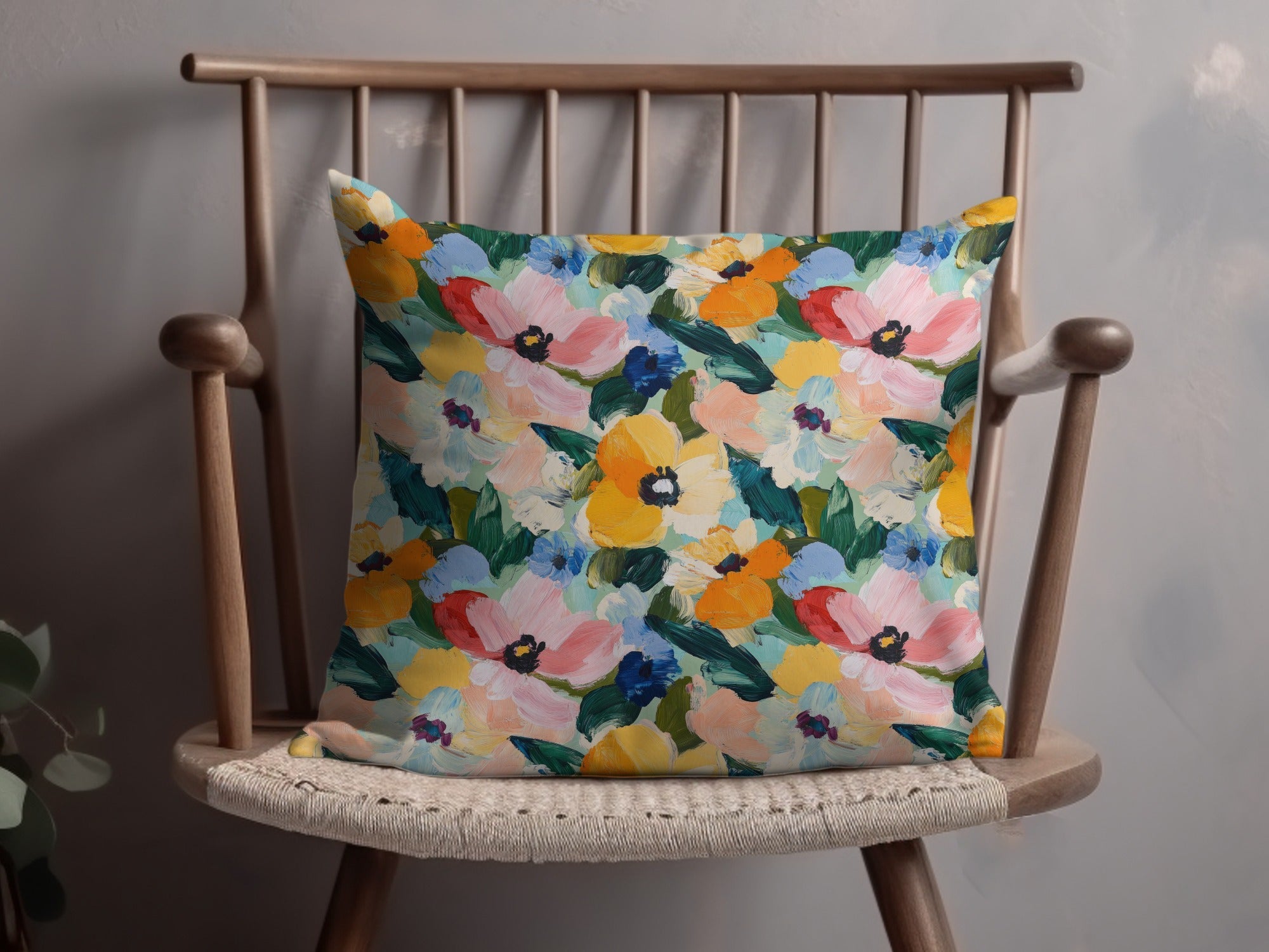 Springtime Acrylic Floral with Jewel Tones Digital - Moore and Mountain