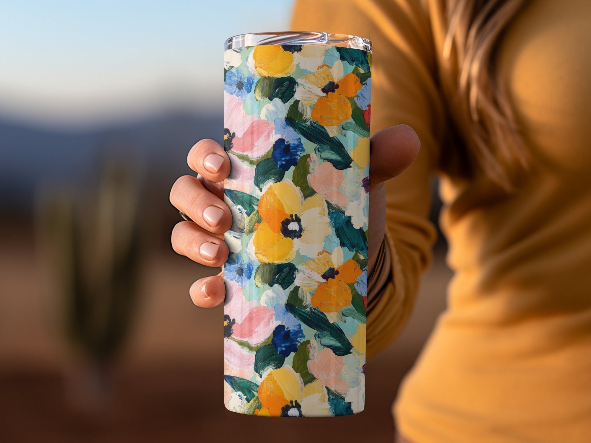 Springtime Acrylic Floral with Jewel Tones Digital - Moore and Mountain