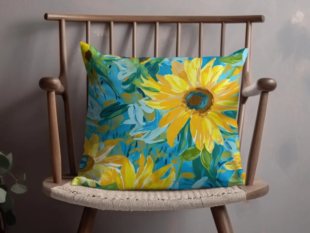 Sunflower Digital Paper, Floral Pattern JPEG, Seamless Texture, Sunny Summer Design, Scrapbooking, Crafts, Fabric Print, Backgrounds - Moore and Mountain