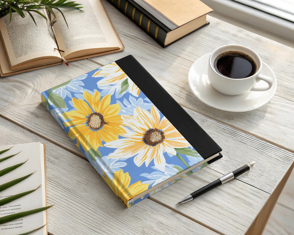 Sunflower Digital Paper, Floral Seamless Pattern, Commercial Use Background, Yellow Flower Clipart, Summer Print Fabric Pattern - Moore and Mountain