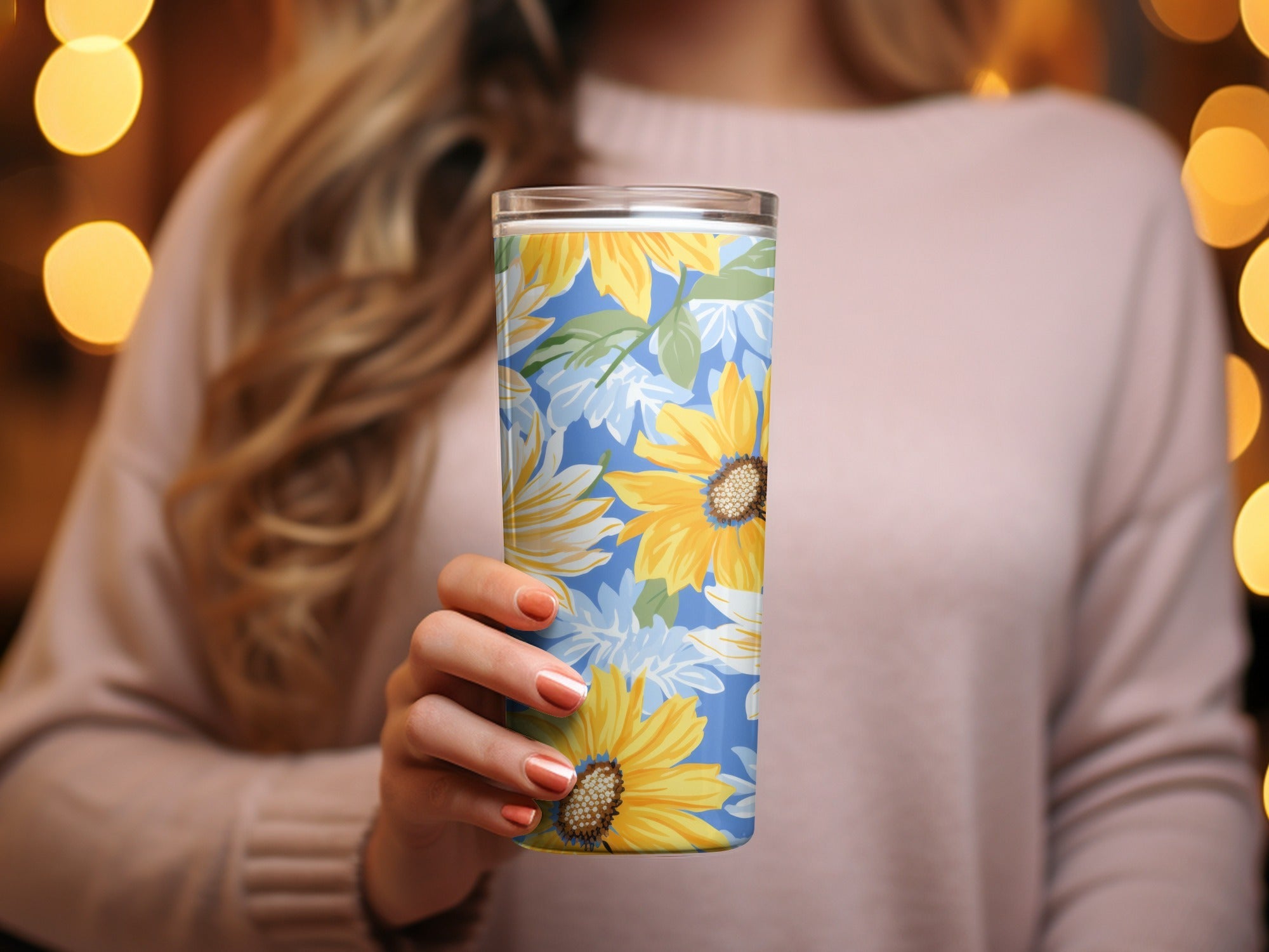 Sunflower Digital Paper, Floral Seamless Pattern, Commercial Use Background, Yellow Flower Clipart, Summer Print Fabric Pattern - Moore and Mountain