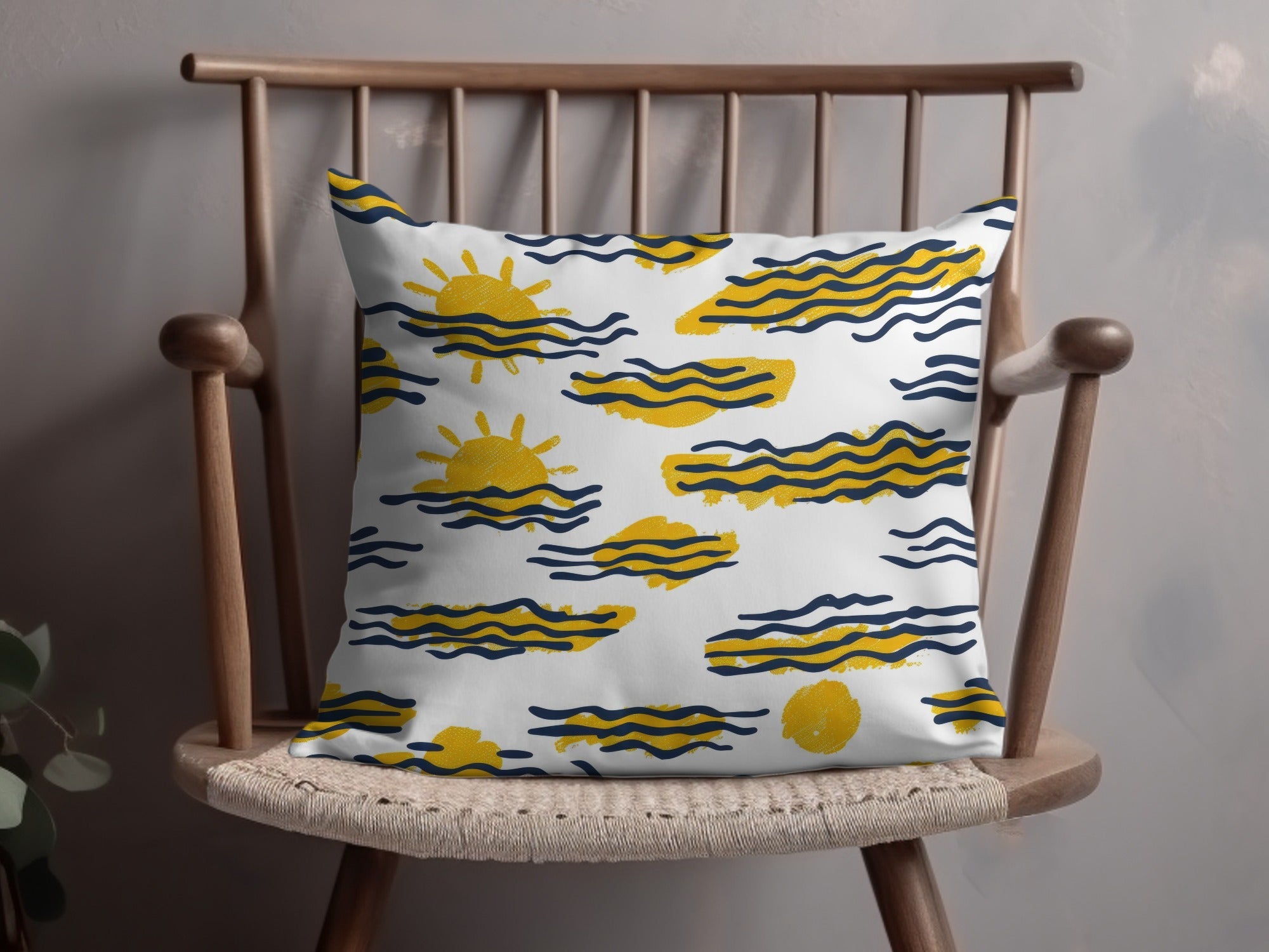 Sunny Waves Digital Seamless Pattern, Summer Vibe Digital Paper for Fabric, Scrapbooking, Backdrops, Digital Products - Moore and Mountain