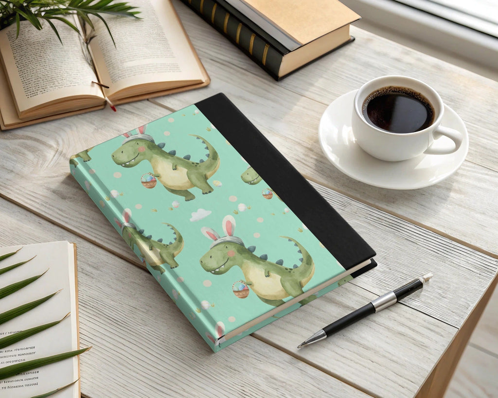 Teal Easter Dinosaurs Funny Easter Seamless Pattern - Moore and Mountain