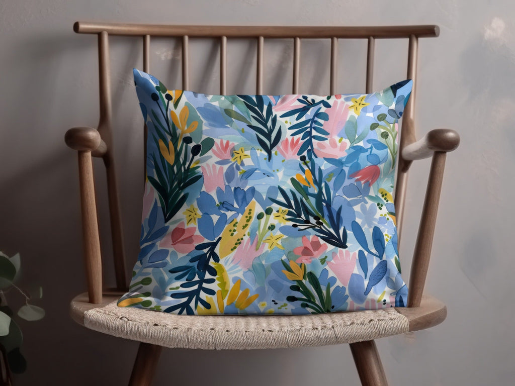 Tropical Floral Seamless Pattern Digital Paper, Watercolor Flowers Design, Printable Fabric Design, Botanical Pattern, Scrapbook Paper, Digital - Moore and Mountain