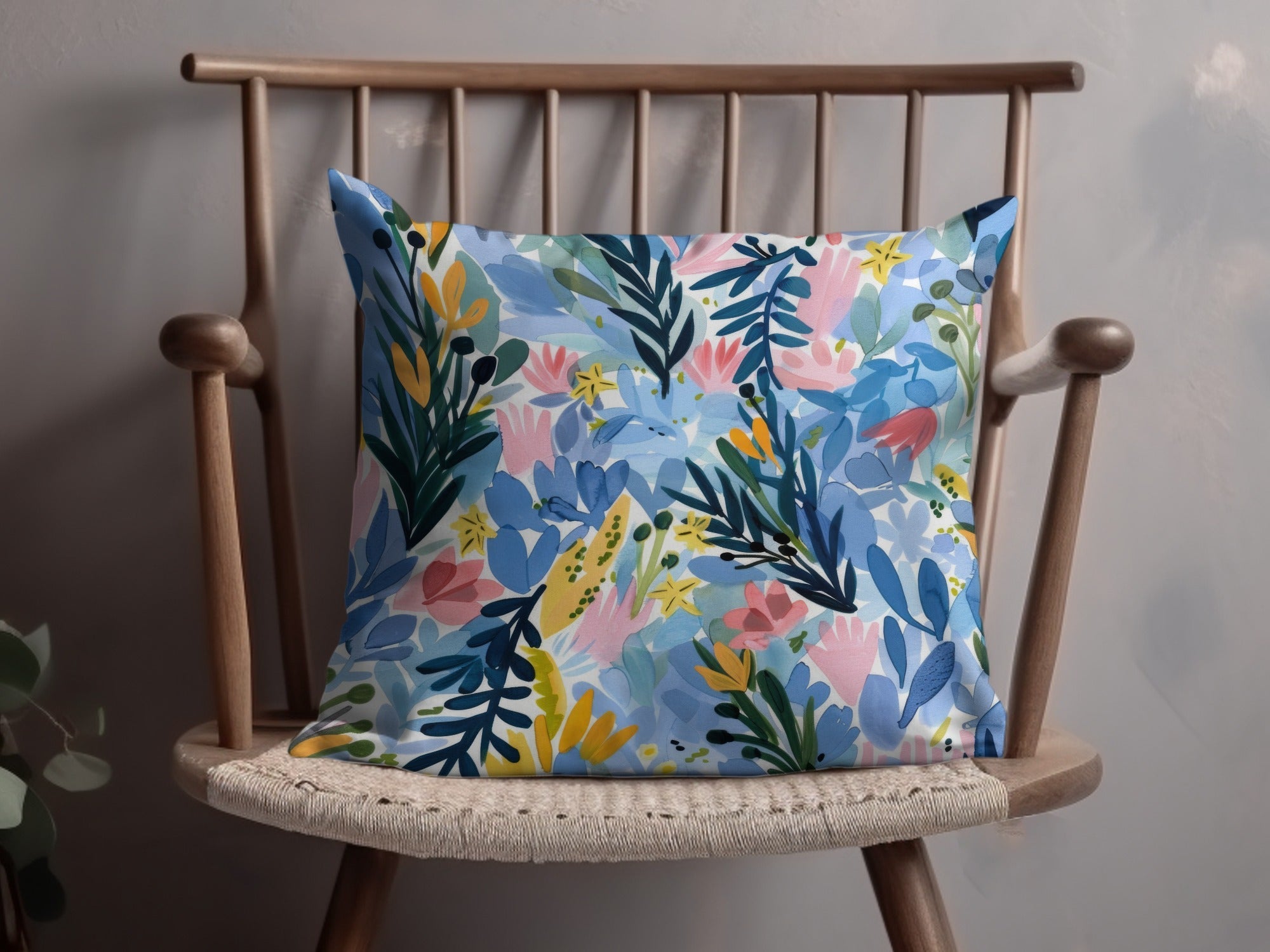 Tropical Floral Seamless Pattern Digital Paper, Watercolor Flowers Design, Printable Fabric Design, Botanical Pattern, Scrapbook Paper, Digital - Moore and Mountain