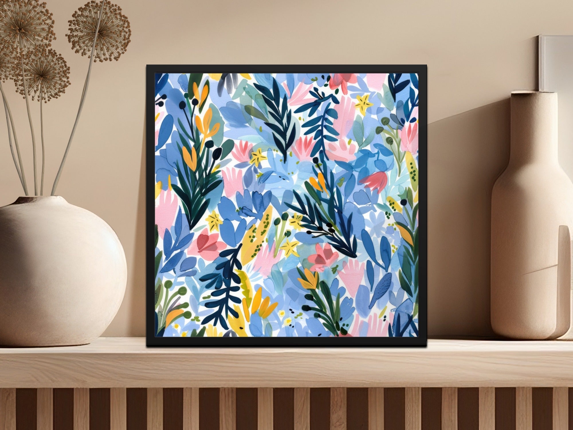 Tropical Floral Seamless Pattern Digital Paper, Watercolor Flowers Design, Printable Fabric Design, Botanical Pattern, Scrapbook Paper, Digital - Moore and Mountain