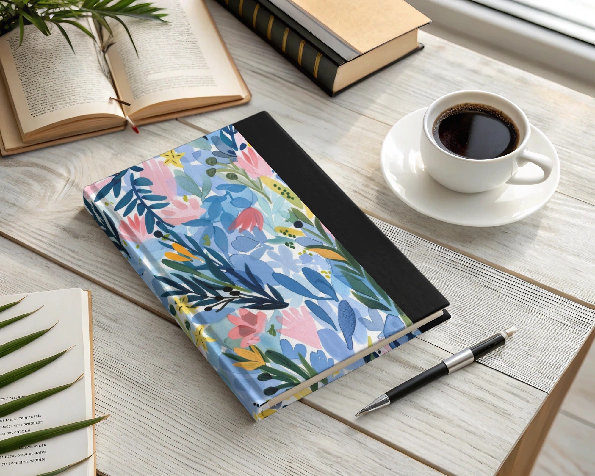 Tropical Floral Seamless Pattern Digital Paper, Watercolor Flowers Design, Printable Fabric Design, Botanical Pattern, Scrapbook Paper, Digital - Moore and Mountain