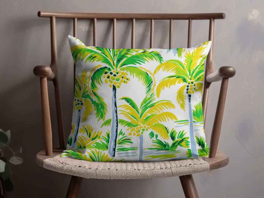 Tropical Palm Tree Pattern Digital Paper, Summer Vibe Seamless Backgrounds, Island Life Repeat Pattern Digital Download - Moore and Mountain