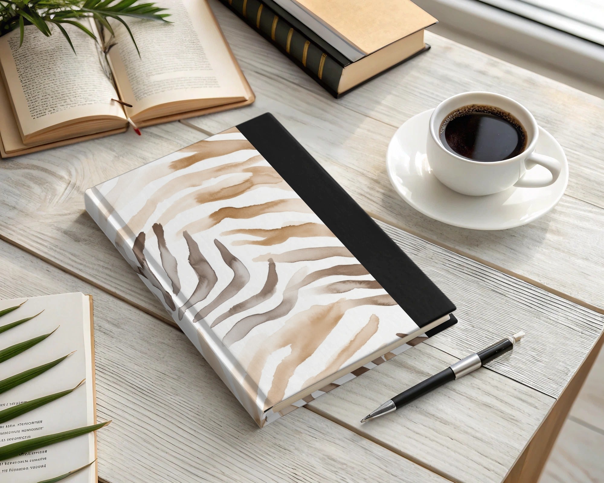 Watercolor Animal Print Digital, Seamless Zebra Pattern, Neutral Tone Design, Animal Stripes, Abstract Print, Repeat Pattern, Digital - Moore and Mountain