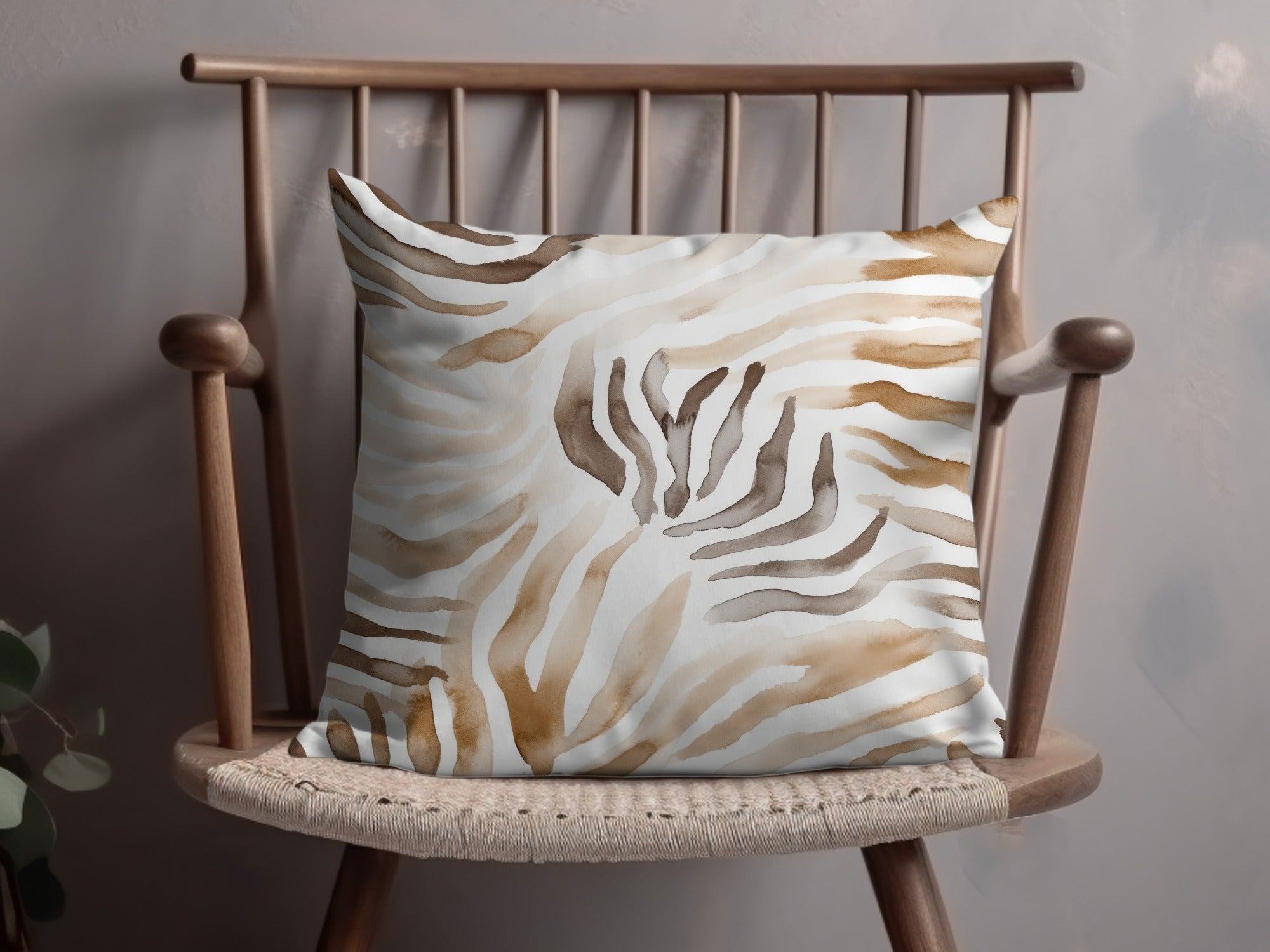 Watercolor Animal Print Digital, Seamless Zebra Pattern, Neutral Tone Design, Animal Stripes, Abstract Print, Repeat Pattern, Digital - Moore and Mountain