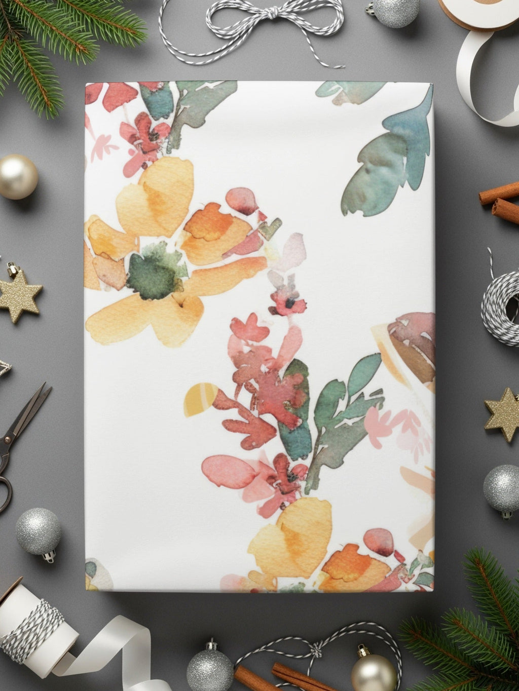 Watercolor Floral Light Blue Butterflies Seamless Pattern Digital - Moore and Mountain