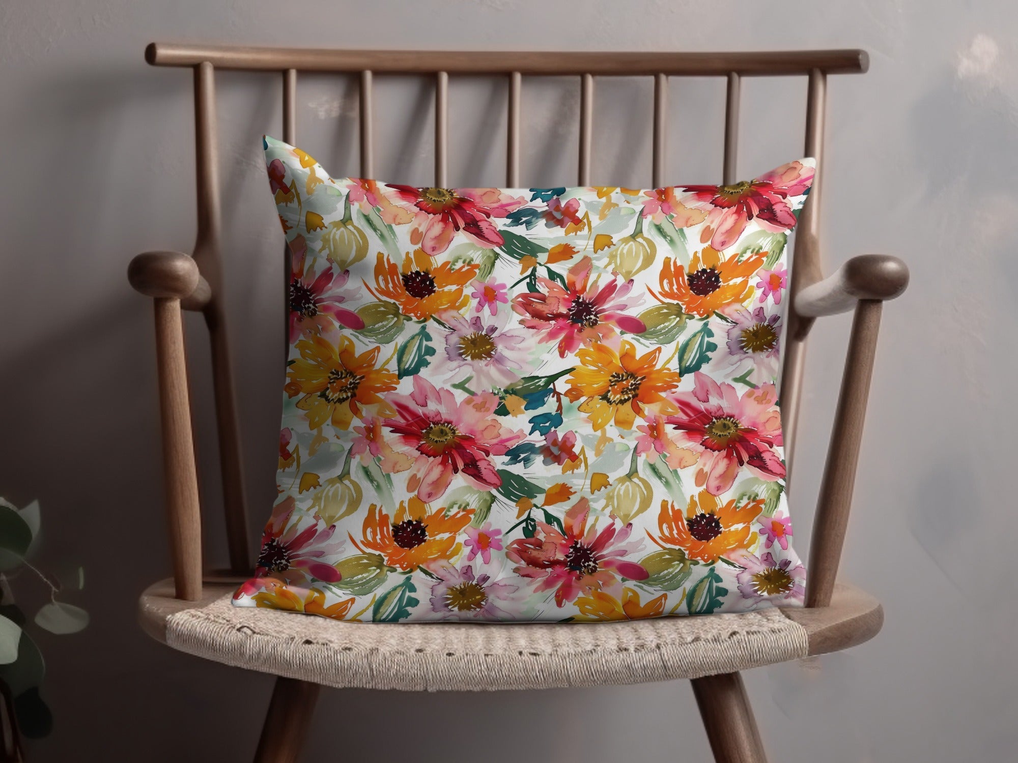 Watercolor Floral Seamless Pattern Digital, Flowers Digital Paper Pack, Colorful Bloom Design, Fabric Print, Scrapbook Paper - Moore and Mountain