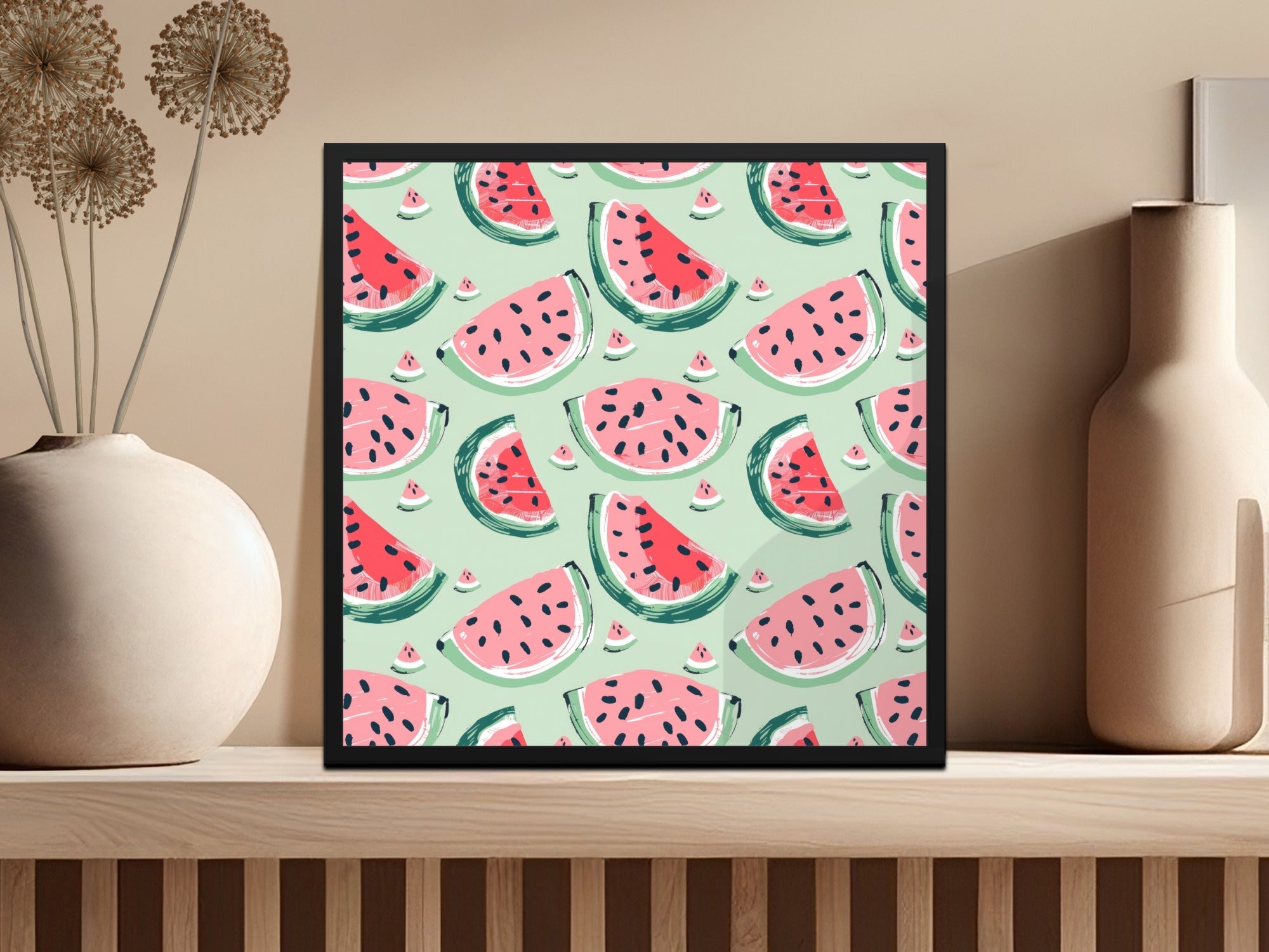 Watermelon Pattern Digital, Seamless Tileable Summer Design, Fruit JPEG for Fabric, Scrapbooking, Background, Digital Paper Download - Moore and Mountain
