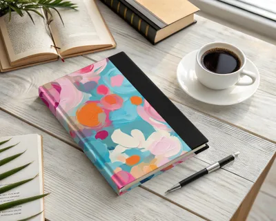 Colorful Floral Design Notebook for Everyday Use