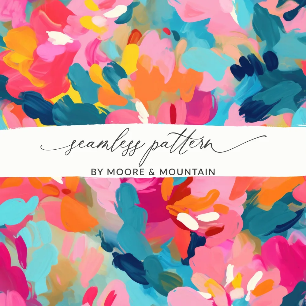 Vibrant Abstract Seamless Pattern by Moore & Mountain