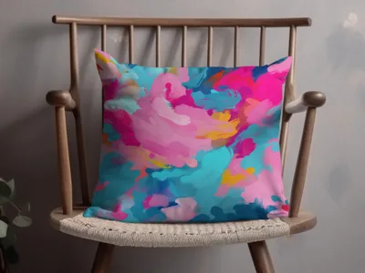 Colorful Abstract Design Decorative Cushion Pillow