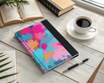 Colorful Abstract Artistic Journal for Creative Writing
