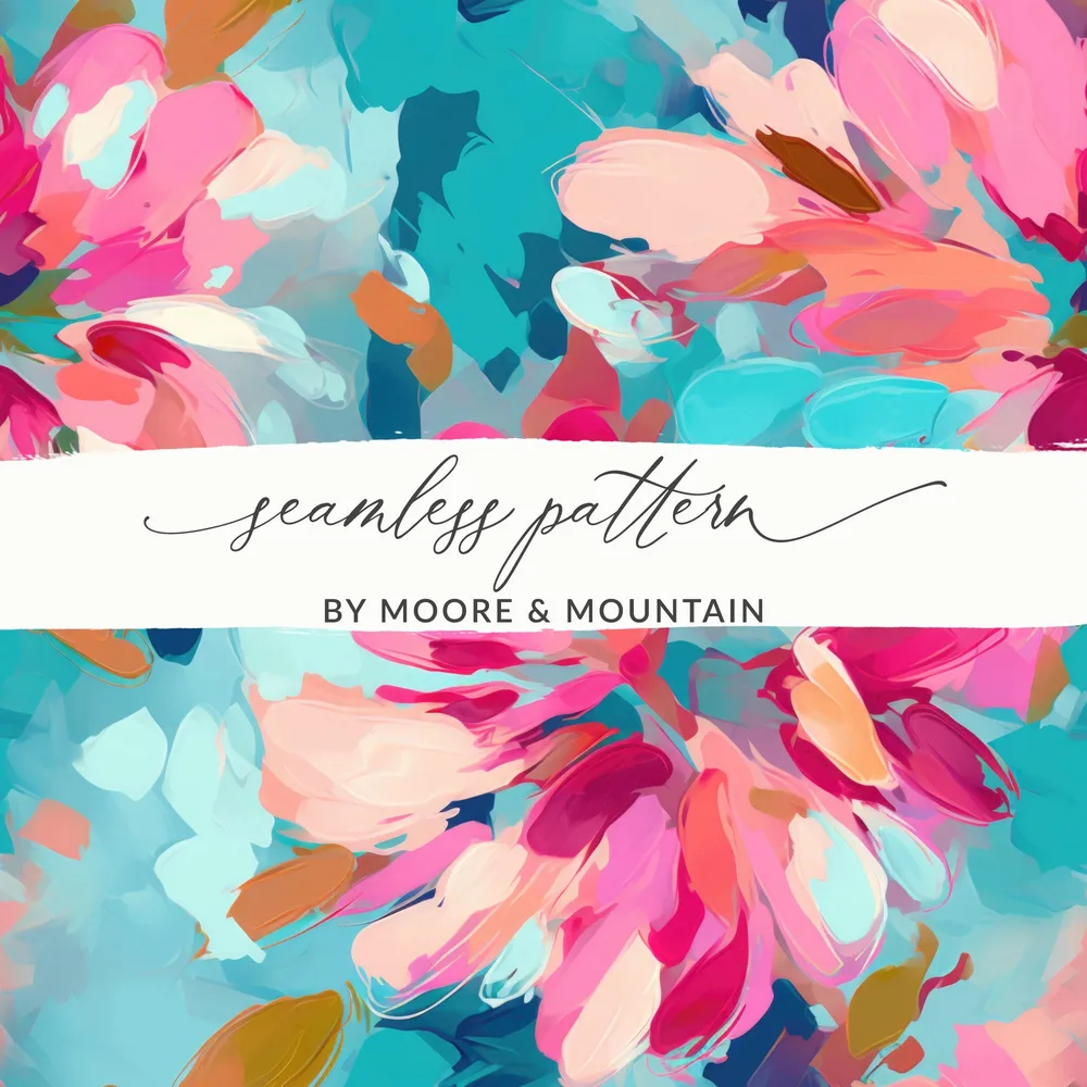 Vibrant Floral Seamless Pattern by Moore & Mountain Design