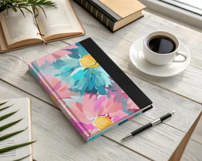 Colorful Floral Design Notebook for Everyday Use